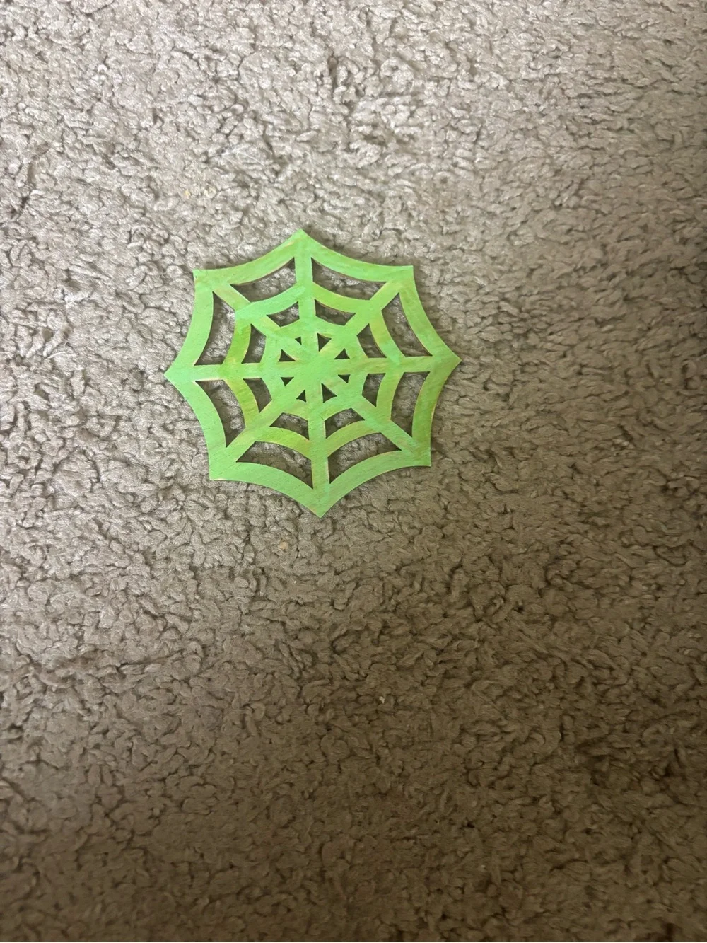 Green Spiderweb Table Confetti - Party Decoration
